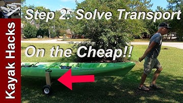 Fishing Kayak Setup for Beginners - Step 2 - Cheap DIY Kayak Cart