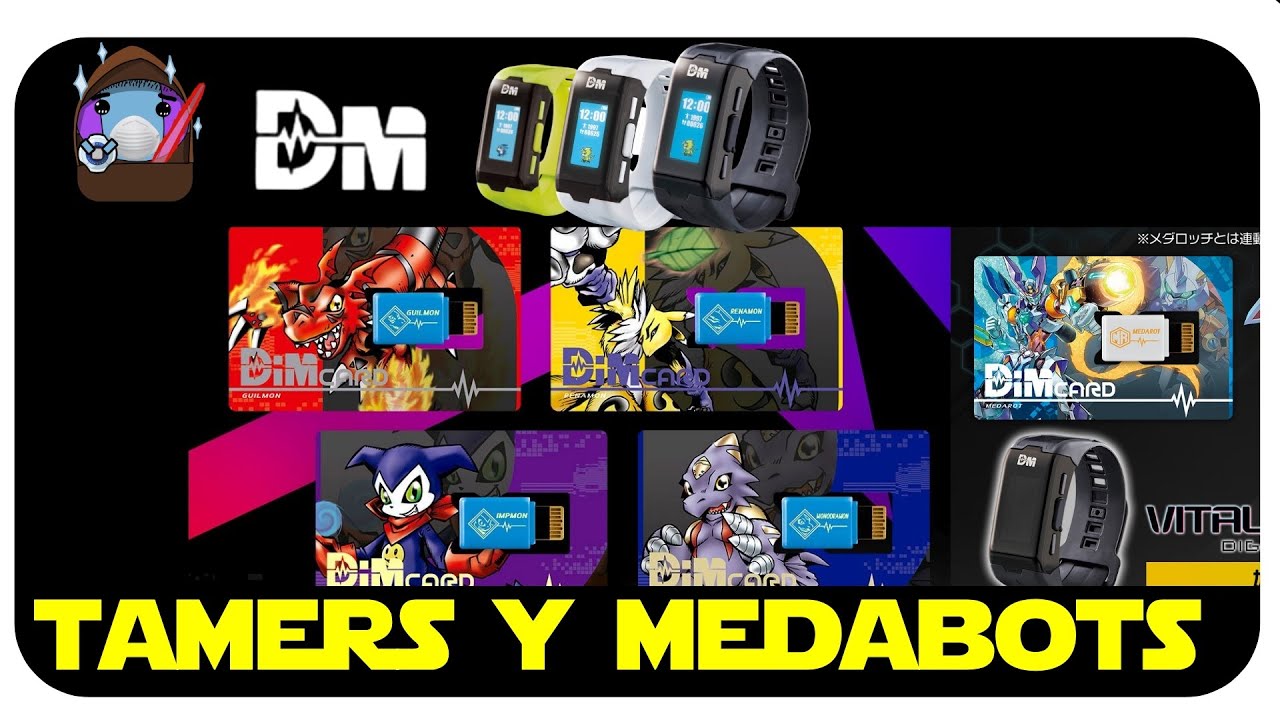 NUEVAS DIM CARDS DIGIMON TAMERS y MEDABOTS - Nueva línea Gashapon