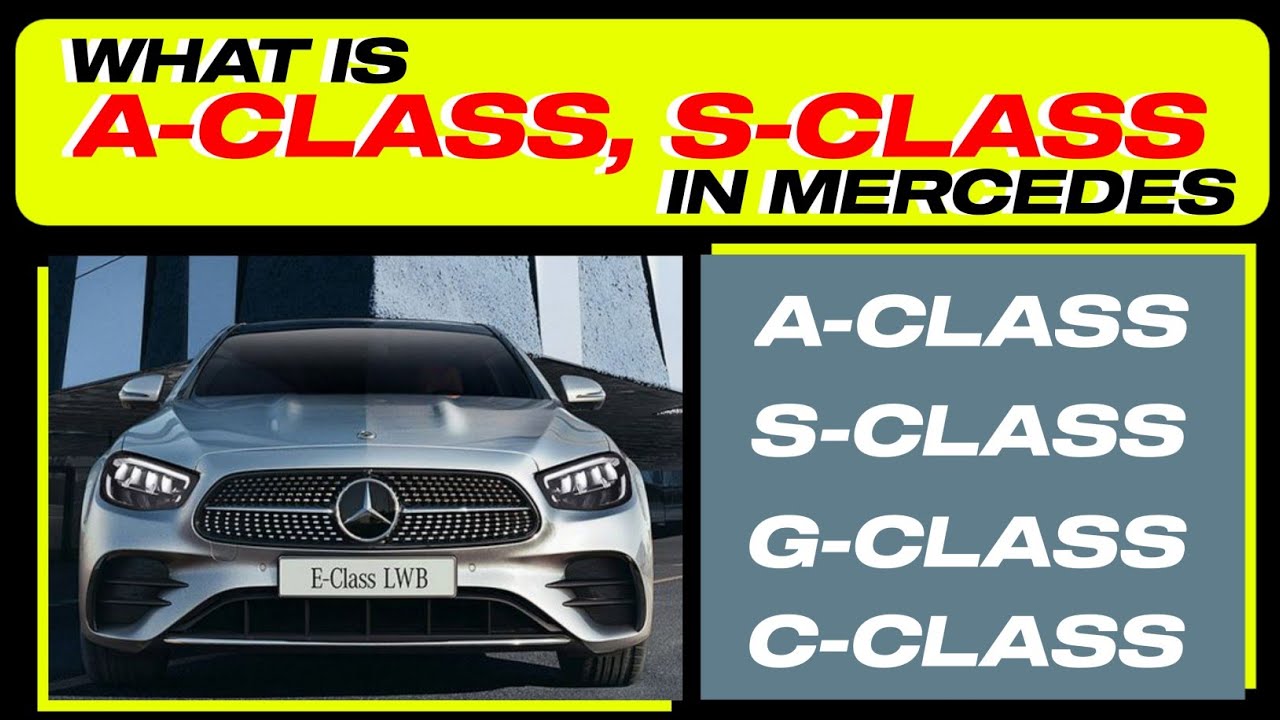मर्सिडीज के Sclass, Aclass, C class का मतलब क्या होता है? mercedes
