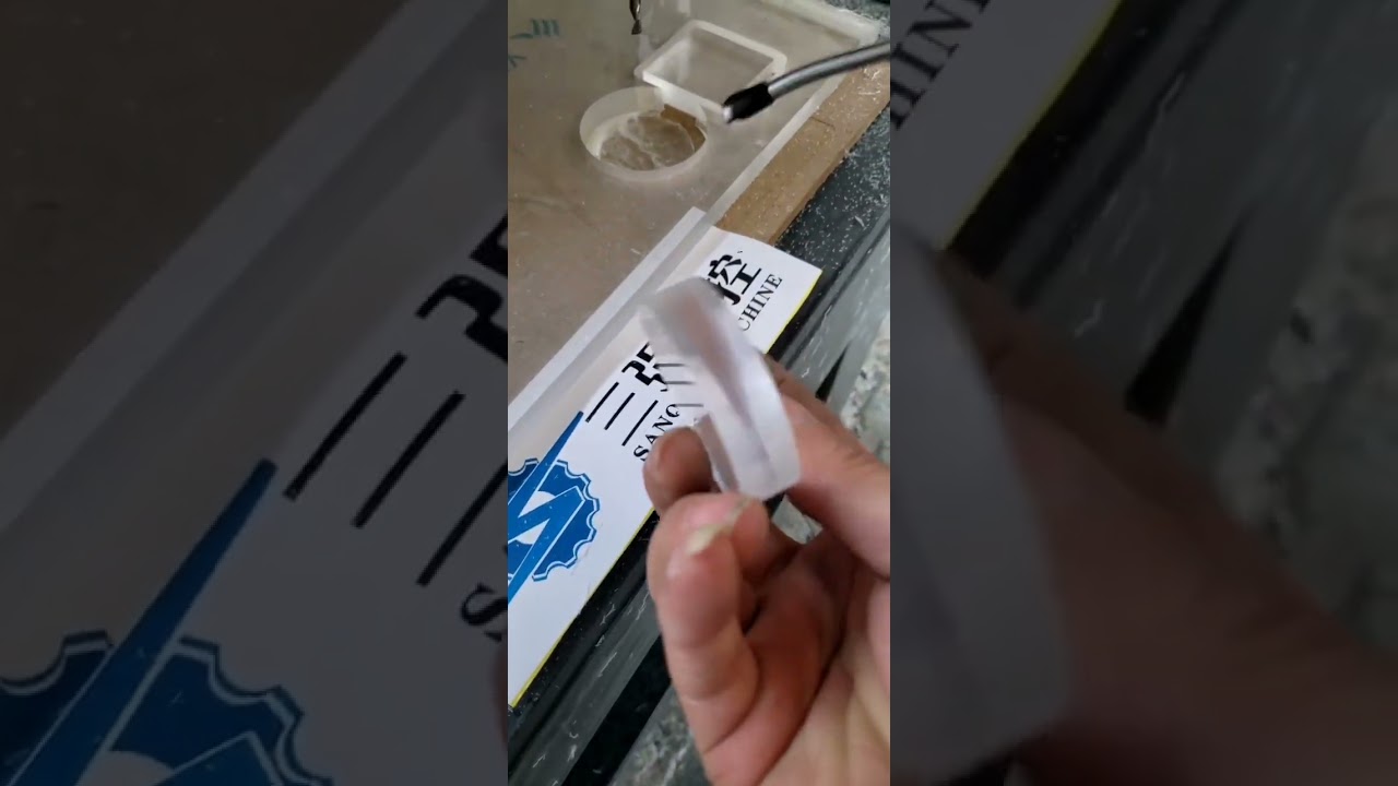 S3, spindle speed 48000 RPM, acrylic cutting, high-gloss finish video