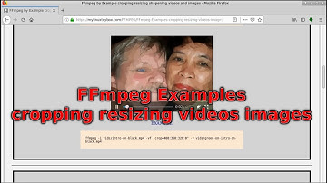 FFmpeg Examples cropping resizing sharping videos images code