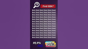 Find GBA where? | Brain Teaser IQ Test #shorts #different #puzzles #opticalillusion #quiz