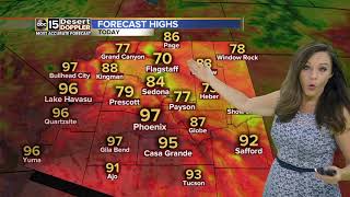 Temperatures below average for mid-June