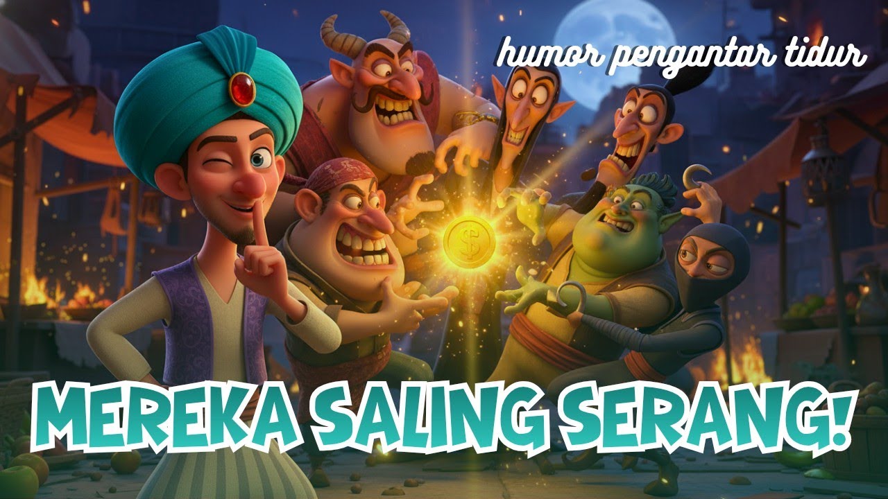 MEREKA SALING HANCURKAN! Cara Gila Abu Nawas Menjebak 4 Penipu dalam Perangkap Mereka Sendiri