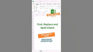 03 - Excel Shortcut Challenge: Find, Replace, Spell Check ⚡ | Excel for Beginners