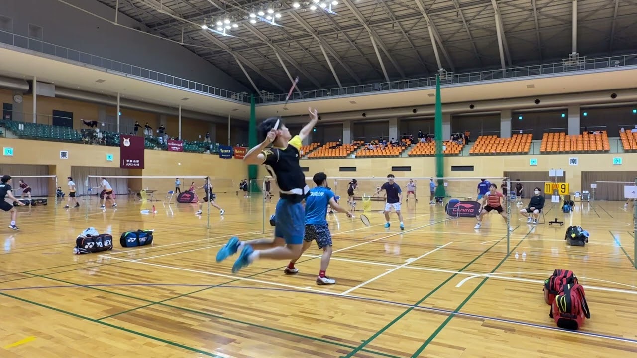 第2回バドサバ男子ダブルス決勝T準々決勝 中田・池田(コカケア/中大)vs杉本・吉田(日体大)