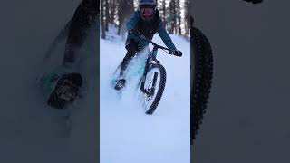 RIDING MOUNTAIN BIKE IN SNOW 😲😍