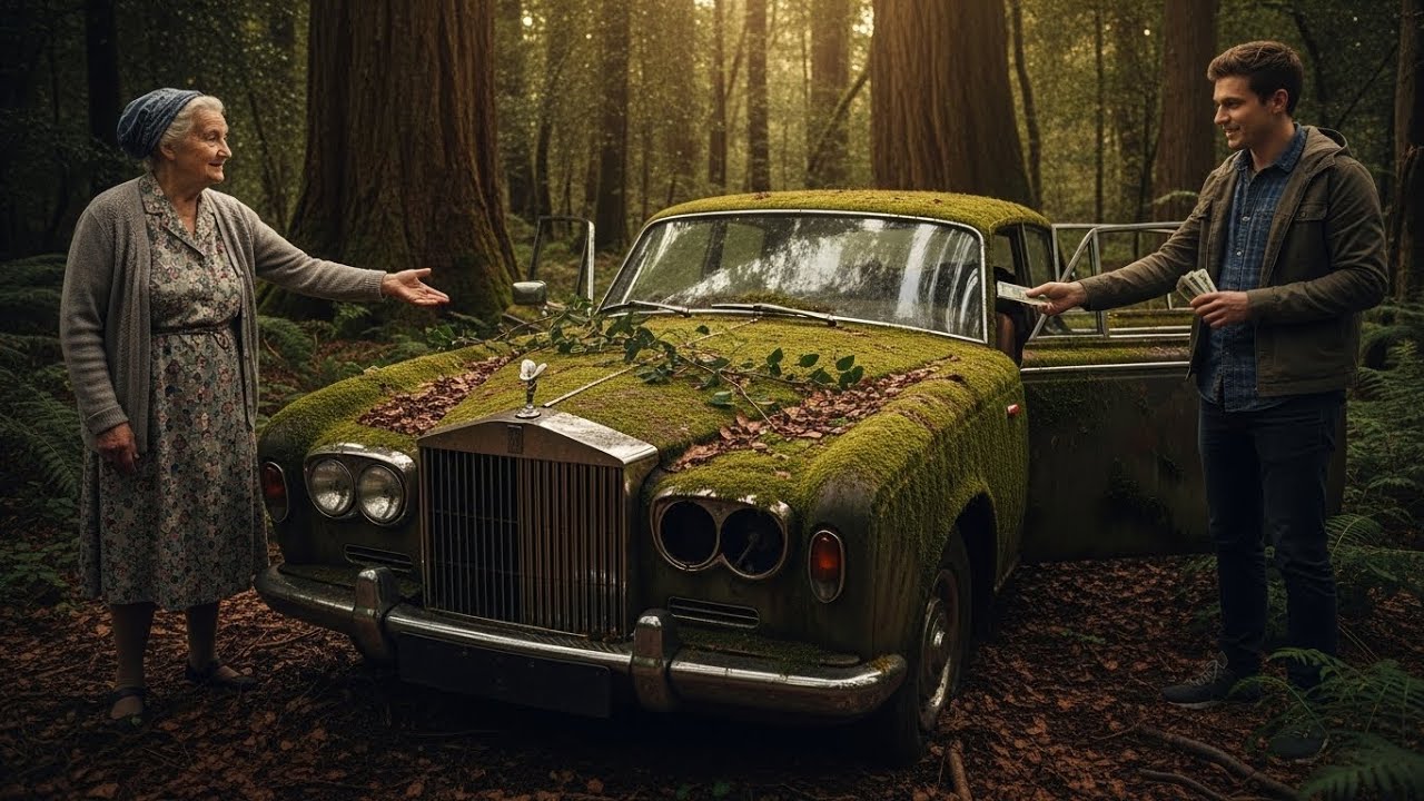 Buying an Abandoned Rolls-Royce from an Old Lady in the Forest”