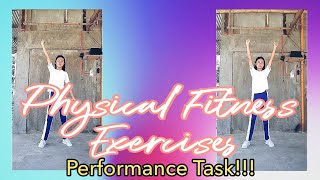 PHYSICAL FITNESS EXERCISES | PERFORMANCE TASK!!! | BASIC EXERCISE | Lyka May Vlogs