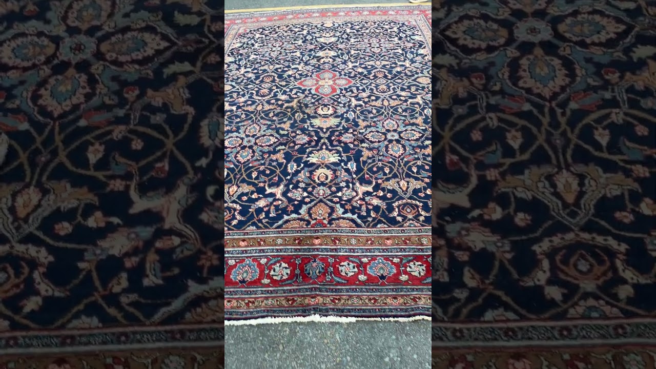 Tabriz Semi-Antique Wool Hand Knotted Persian Rug