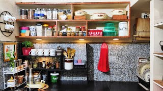 Small Kitchen Makeover On a Budget | Non Modular Kitchen organisation | Kitchen Decoration Ideas