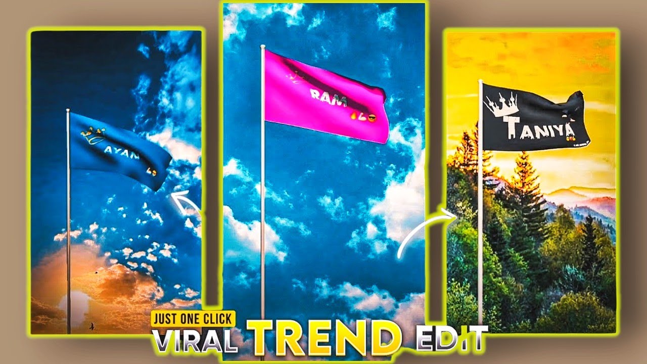 Flag name art video editing | Instagram viral reel flag name art video kaise banaye | RLX Creation