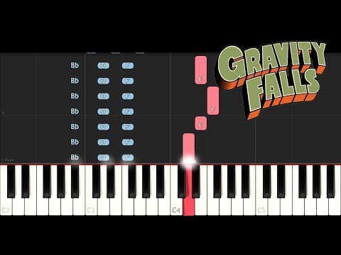 Gravity Falls Theme (Piano Tutorial)