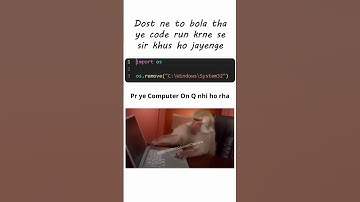 computer on q nhi ho rha || #coding #memes #codingmemes #codewithgoutamchandra