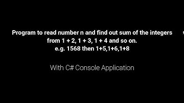 Program to read number n and find out sum of the integers from 1 And 2, 1 And 3, 1 And 4 and so on
