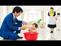 貧しい清掃員は、赤ん坊を連れて職場に出るしかなかった…… ところが、億万長者の会長がいつもより早く到着すると、彼女は凍りついた。