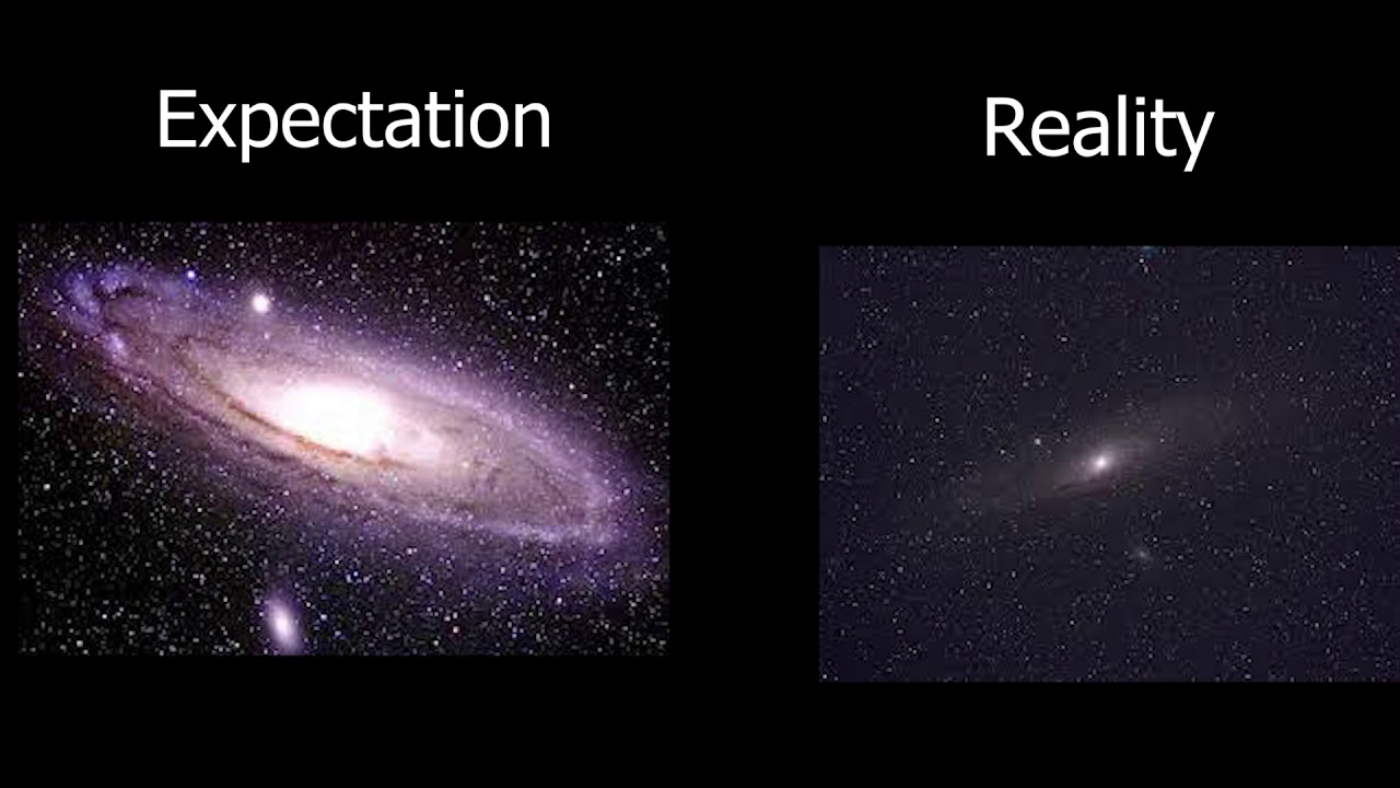 Deep Sky Objects - Expectation vs. Reality