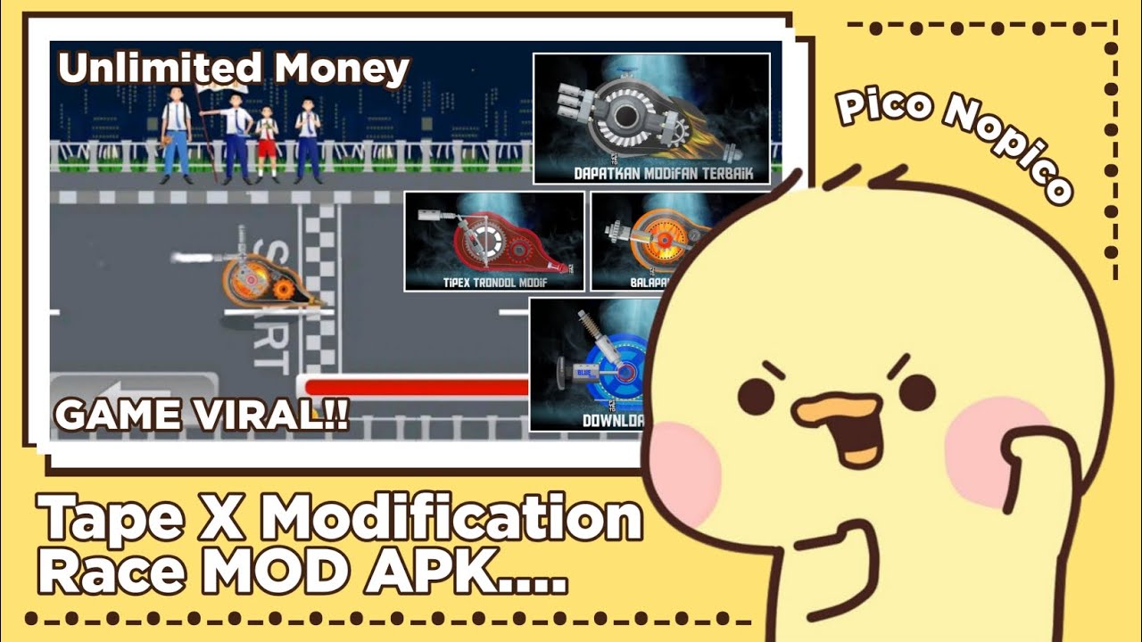 •Download Game Tape X Modification Race MOD APK TipeX TRONDOL Full