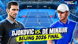 Novak Djokovic vs. Alex de Minaur | China Open (Beijing 26) | Full match simulation [Tennis Elbow 4] screenshot 5