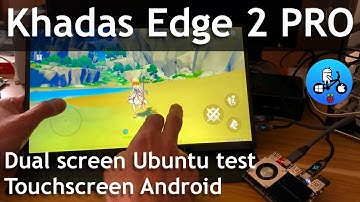 Khadas Edge 2. Dual monitor Ubuntu desktop test.