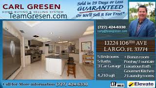13224 106th Ave, Largo, Florida 33774- Luxury Home for sale  3 car garage 5 beds 5 baths