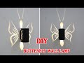 Modern lighting ideas from pvc pipe  make a butterfly wall lamp