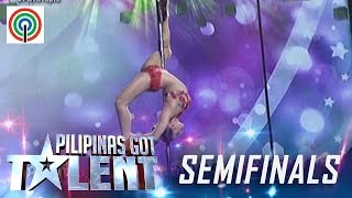 Pilipinas Got Talent Season 5 Live Semifinals Celine Velayo - Pole Dancer