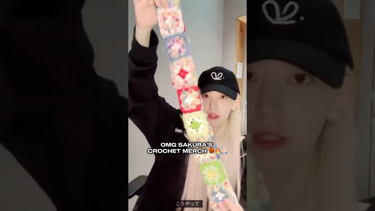 LE SSERAFIM Sakura Own Crochet Merch!! 