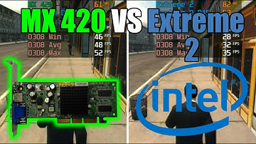 GeForce4 MX 420 vs Intel Extreme Graphics 2 Test In 4 Games (No FPS Drop - Capture Card)