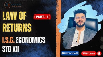 Law Of Returns | Class 12 ISC | 2026 Boards #isc @ARYAN_TUTORIALS