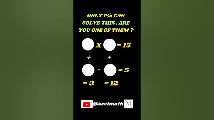 Only 1% Can Solve This Mind-Bending Math Puzzle! #brainteaser #XcelMath #mathpuzzle #brainchallenge