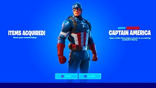 How to Get CAPTAIN AMERICA SKIN in Fortnite! (NEW)