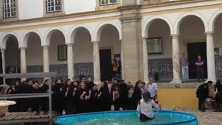 Girls In Tights Thrown Into Pool In Graduation Ceremony Compilation