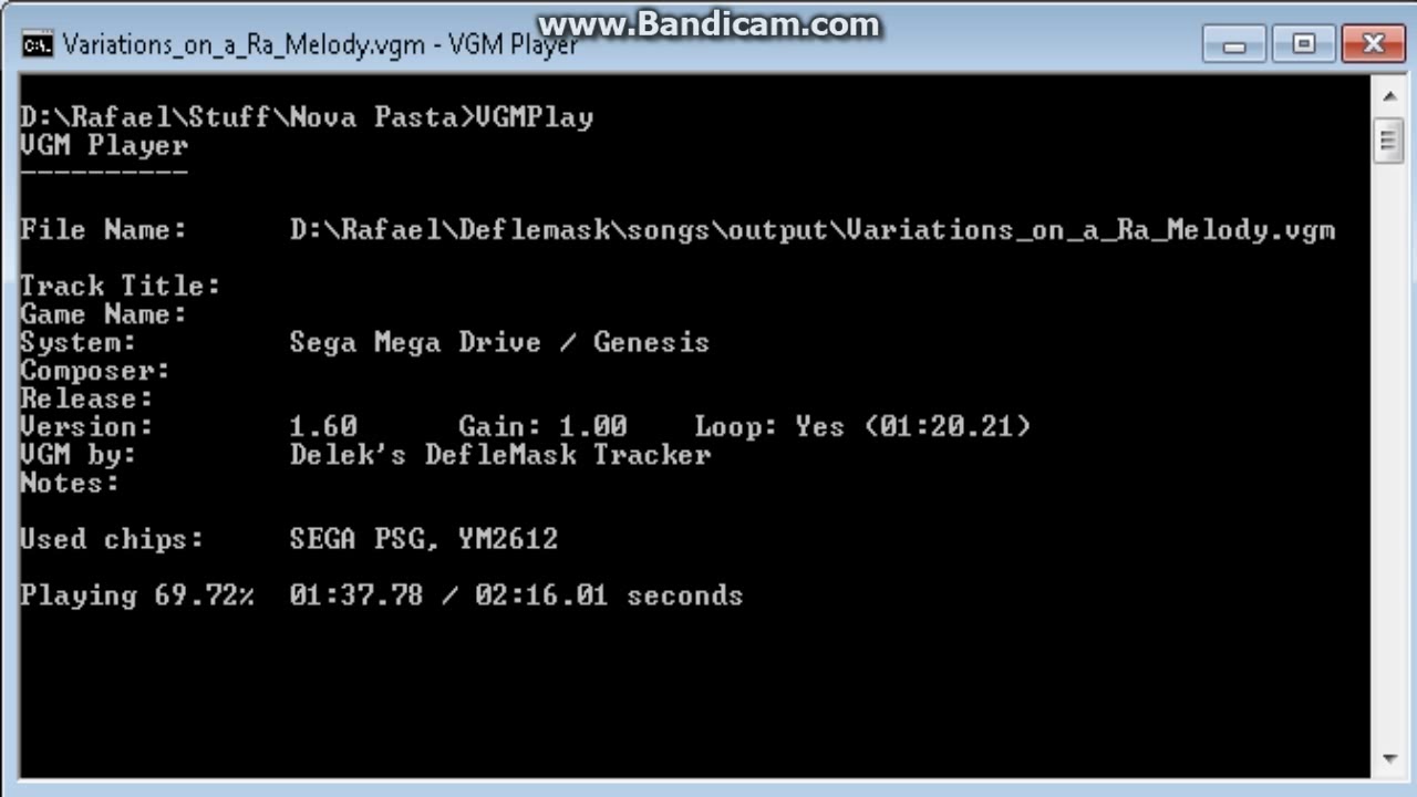 Magical Chase - Variations on a Ra Melody (YM2612 + SN76489 Cover)