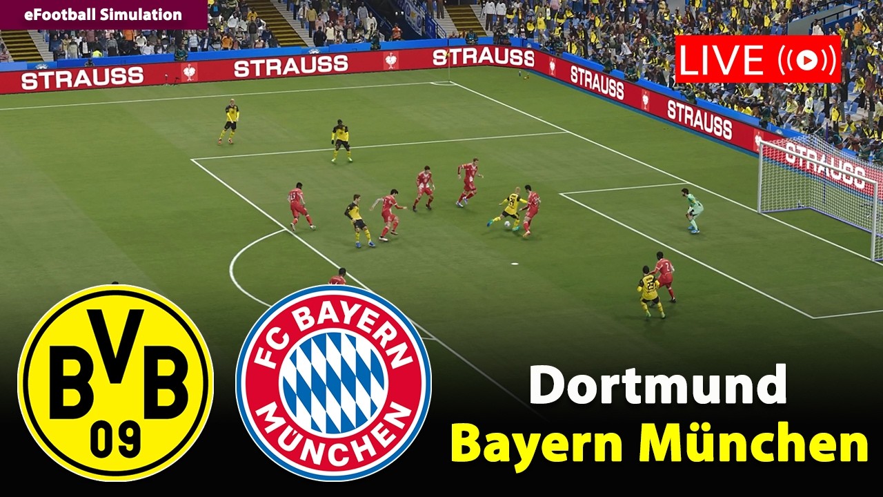 🔴Live- Borussia Dortmund gegen Bayern München | Bundesliga 2025/26 | eFootball PES21 Simulation
