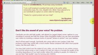 CamRecorder open source program