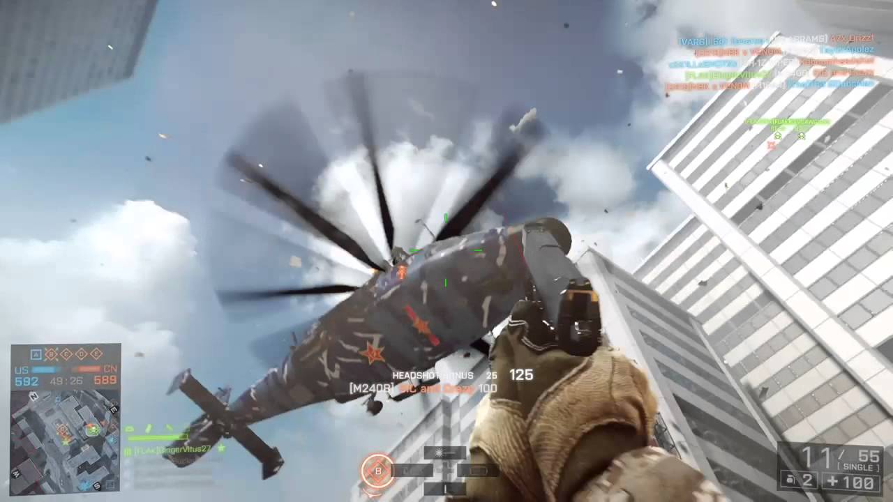 Battlefield 4 If This Were Real, that heli was swiss cheese YouTube