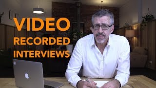 How to prepare for video-recorded interviews