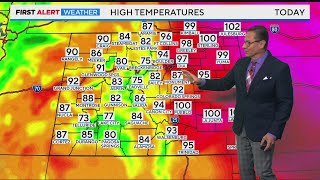Another Heat Advisory for the Denver metro area and Front Range with near record heat