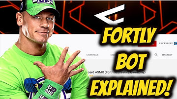 Fortly Bot Explained! Logan/Ted/Forterific Youtube Comment Bot! John Cena of Youtube!