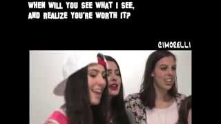 Youre Worth It Acoustic -Lyrics By Cimorelli