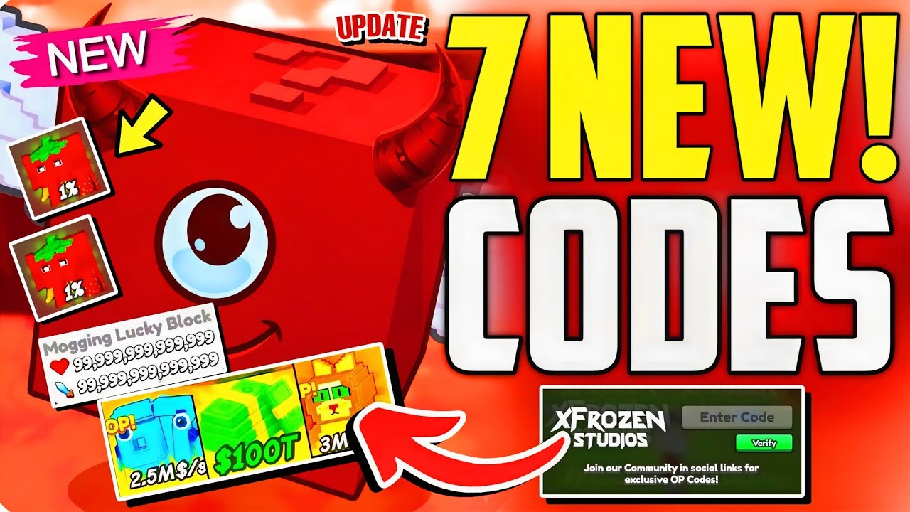 ⚠️Devilivion!💥[CODES]⚠️BE A LUCKY BLOCK ROBLOX CODES 2026 - BE A LUCKY ...