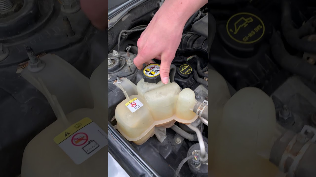 Check coolant level and test coolant on my 2009 Ford Escape. - YouTube