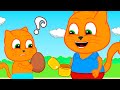 Cats Family in English - Chocolate Egg With Surprise Animation 13+