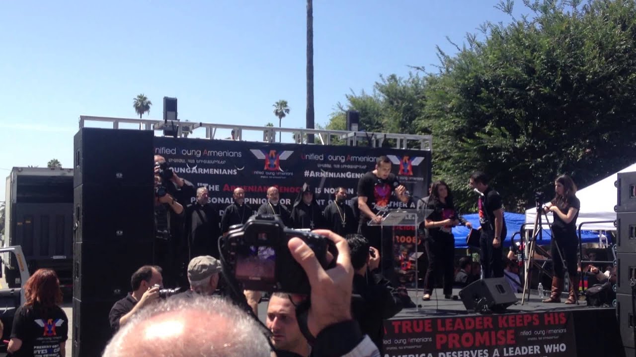 42414 Armenian Genocide March in Hollywood YouTube