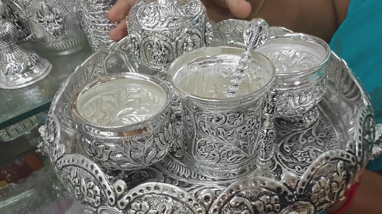 Chickpet Bangalore Wholesale German Silver Special Varamahalakshmi pooja Articles hipping Available