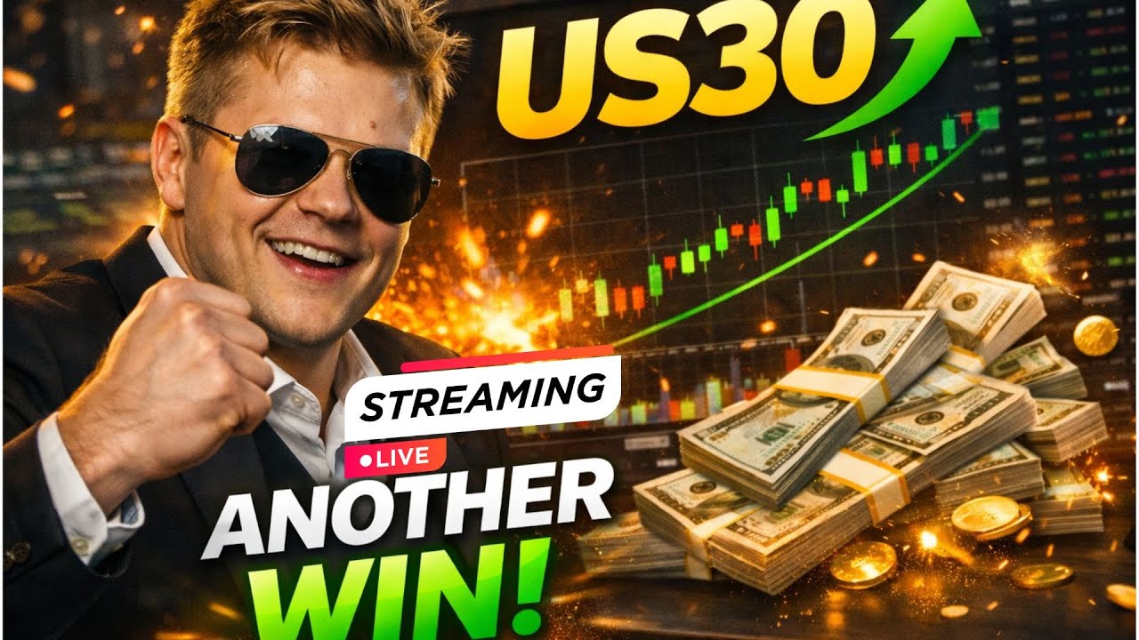 LIVE – Trading US30 With a Daily Profit Target