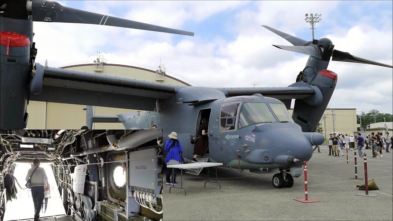 CV-22 オスプレイ コックピット、機内公開＆飛行展示 横田基地友好祭
