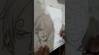 DESENHANDO LUFFY E SANJI - ONE PIECE - ENYGMA