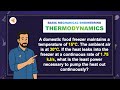 (V-M2-BME) Prob-10: A domestic food freezer maintains a temperature of −15∘C. The ambient
